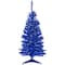 4ft. Pre-Lit Medium Royal Blue Pine Artificial Christmas Tree, Clear Lights